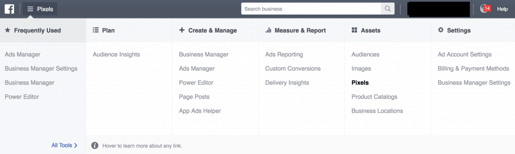 FB account pixels_VYPER