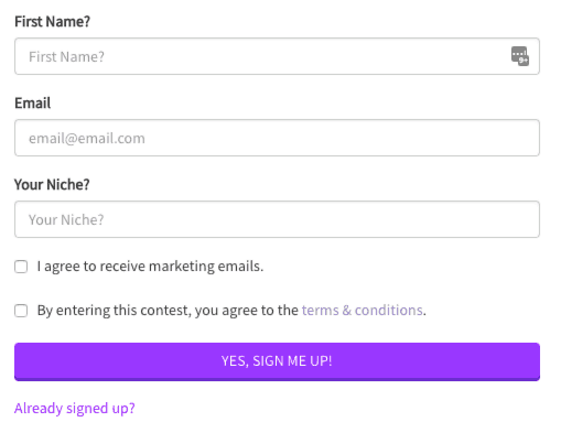 run a giveaway terms and conditions for contests