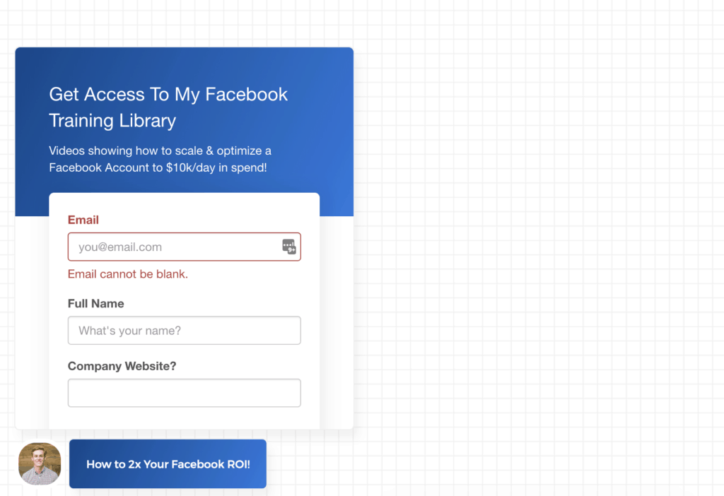 multiple fields growth widget