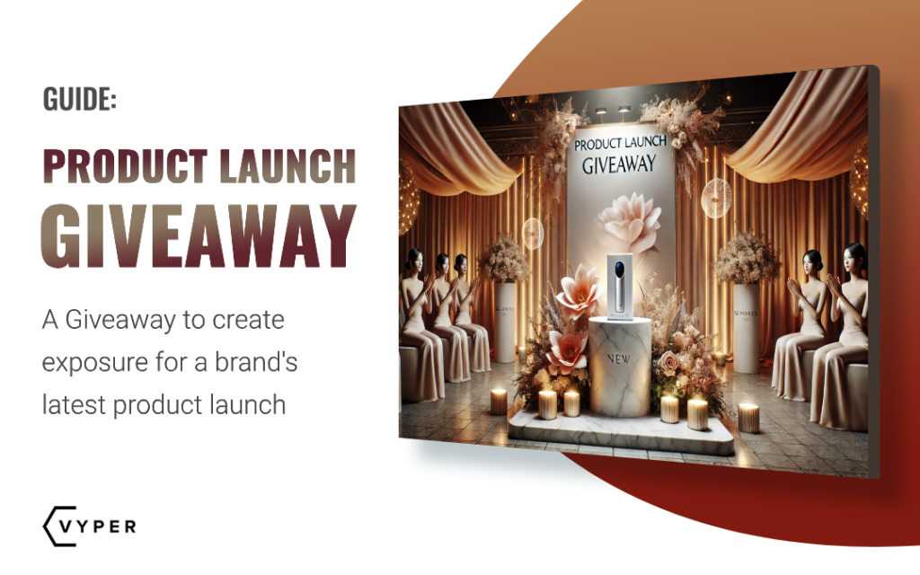 product launch giveaway