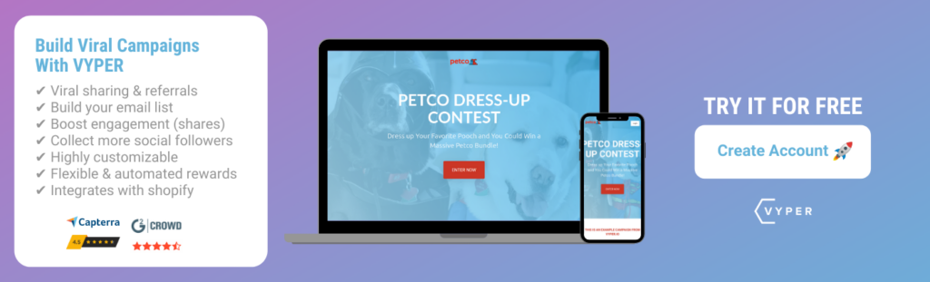 VYPER Free Account Sign Up