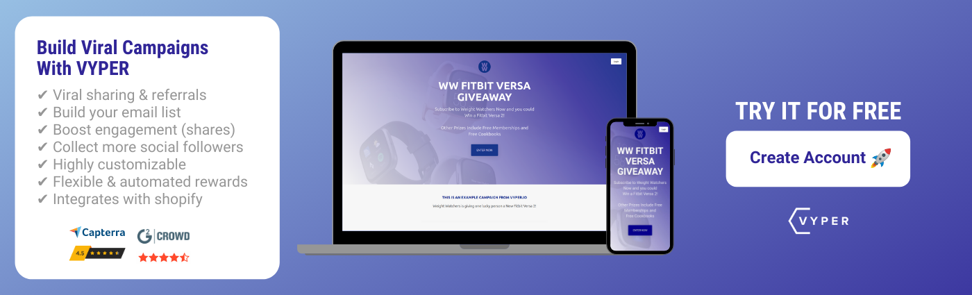 VYPER Free Account Signup WW